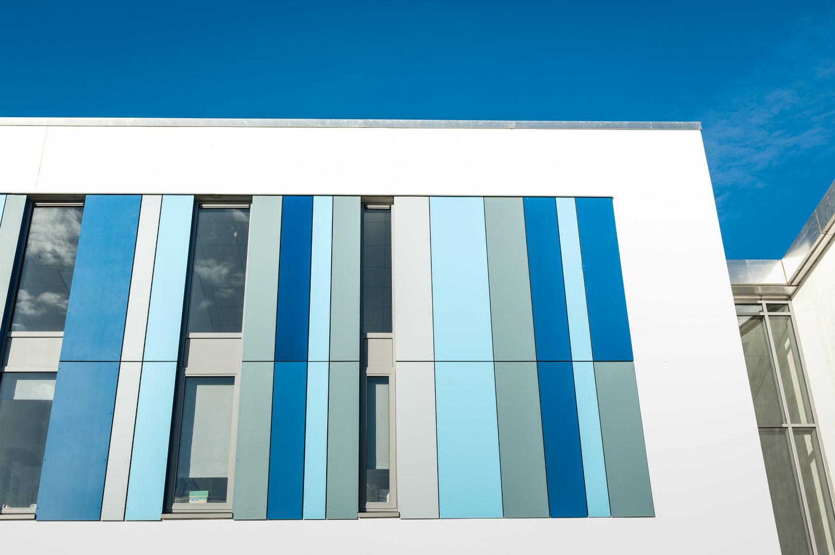 Close-up-blue-panels